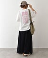 her.｜USコットンドローコードBACKプリントT [[2603305]][C]