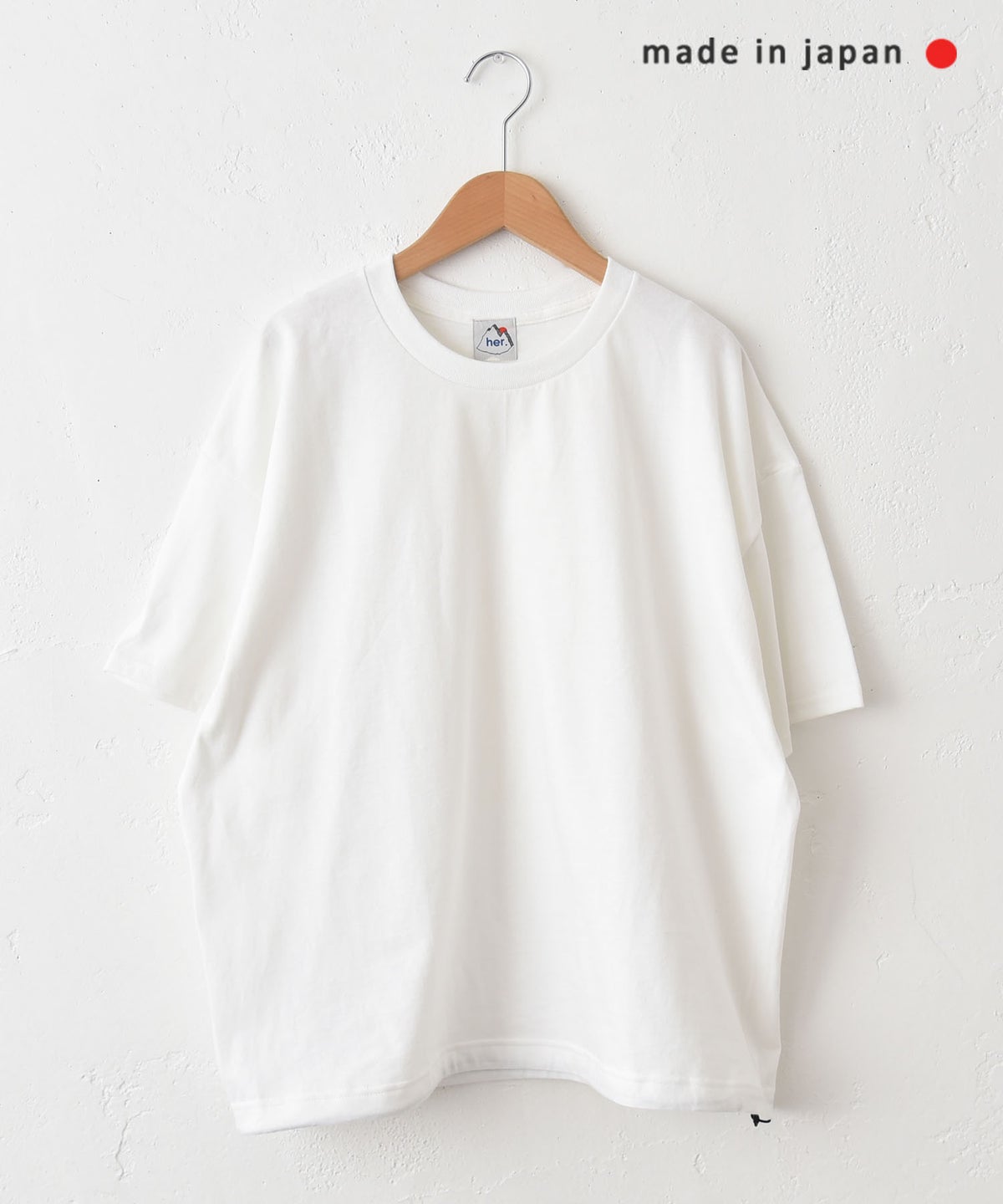  her.｜USコットンドローコードBACKプリントT [[2603305]][C]