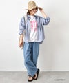 her.｜USコットンドローコードプリントT [[2603301]][C]