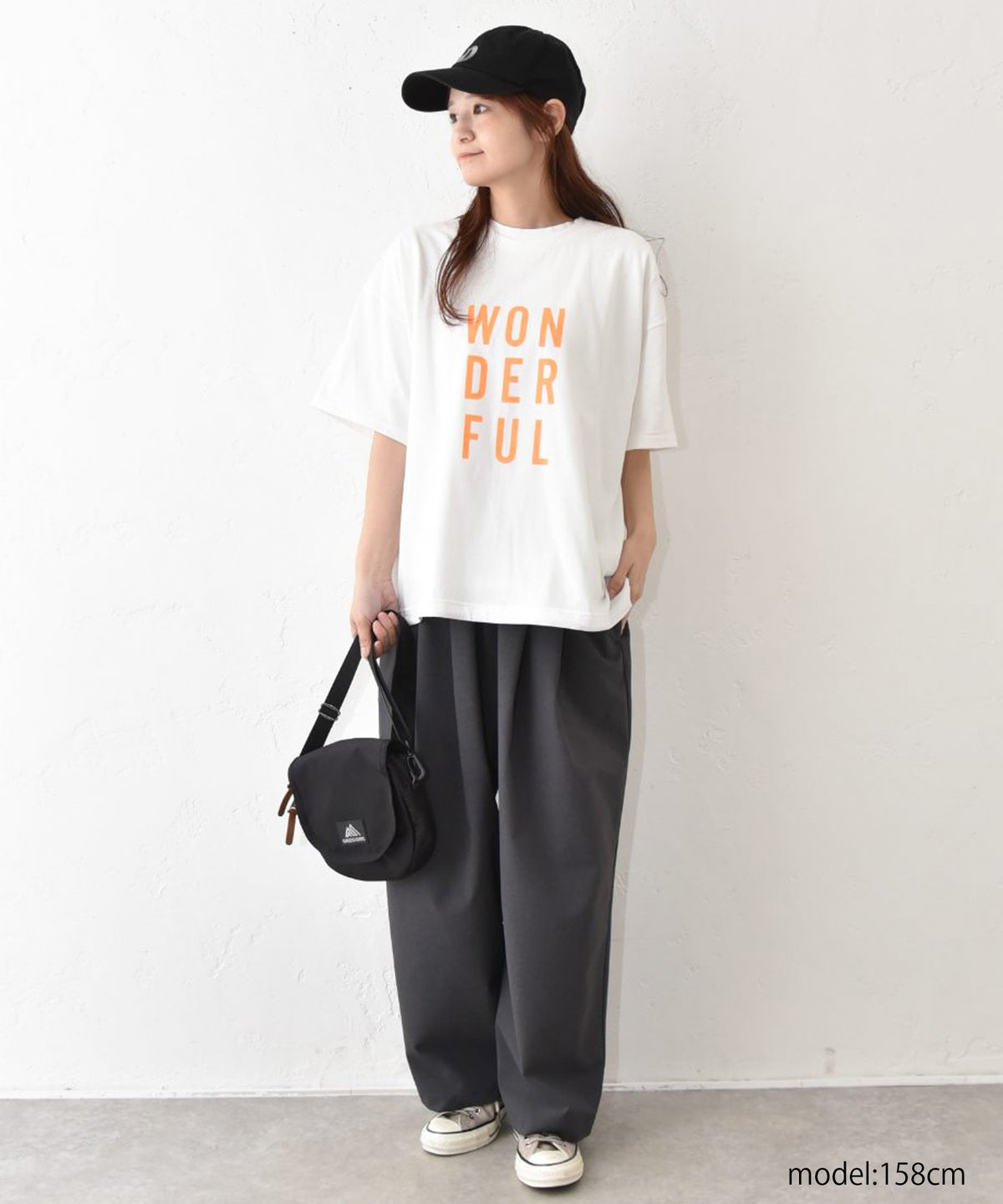 her.｜USコットンドローコードプリントT [[2603301]][C]