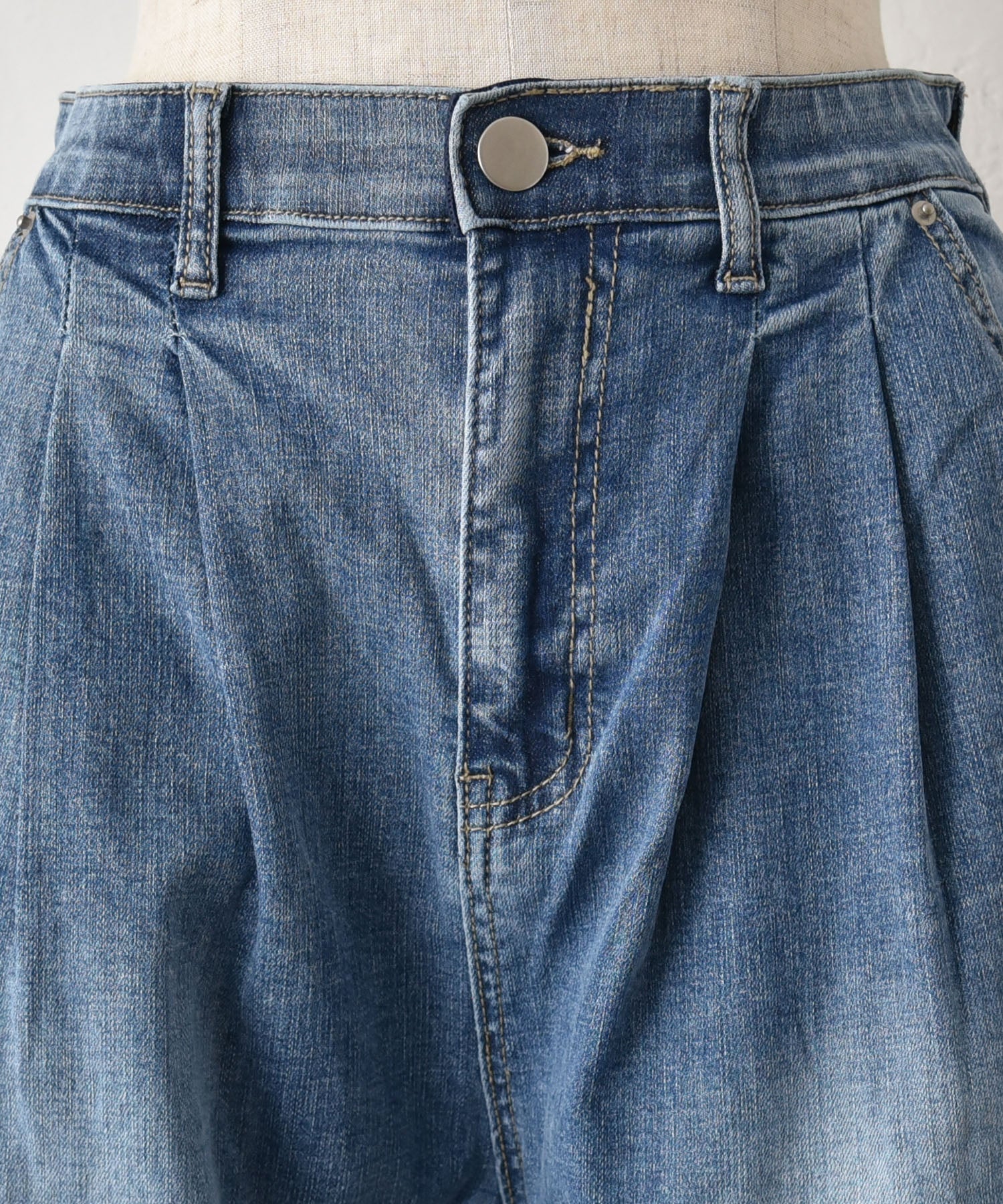 INDIMARK｜タックカーブワイドデニム [[WJ229]][C] | ma28 ONLINE STORE