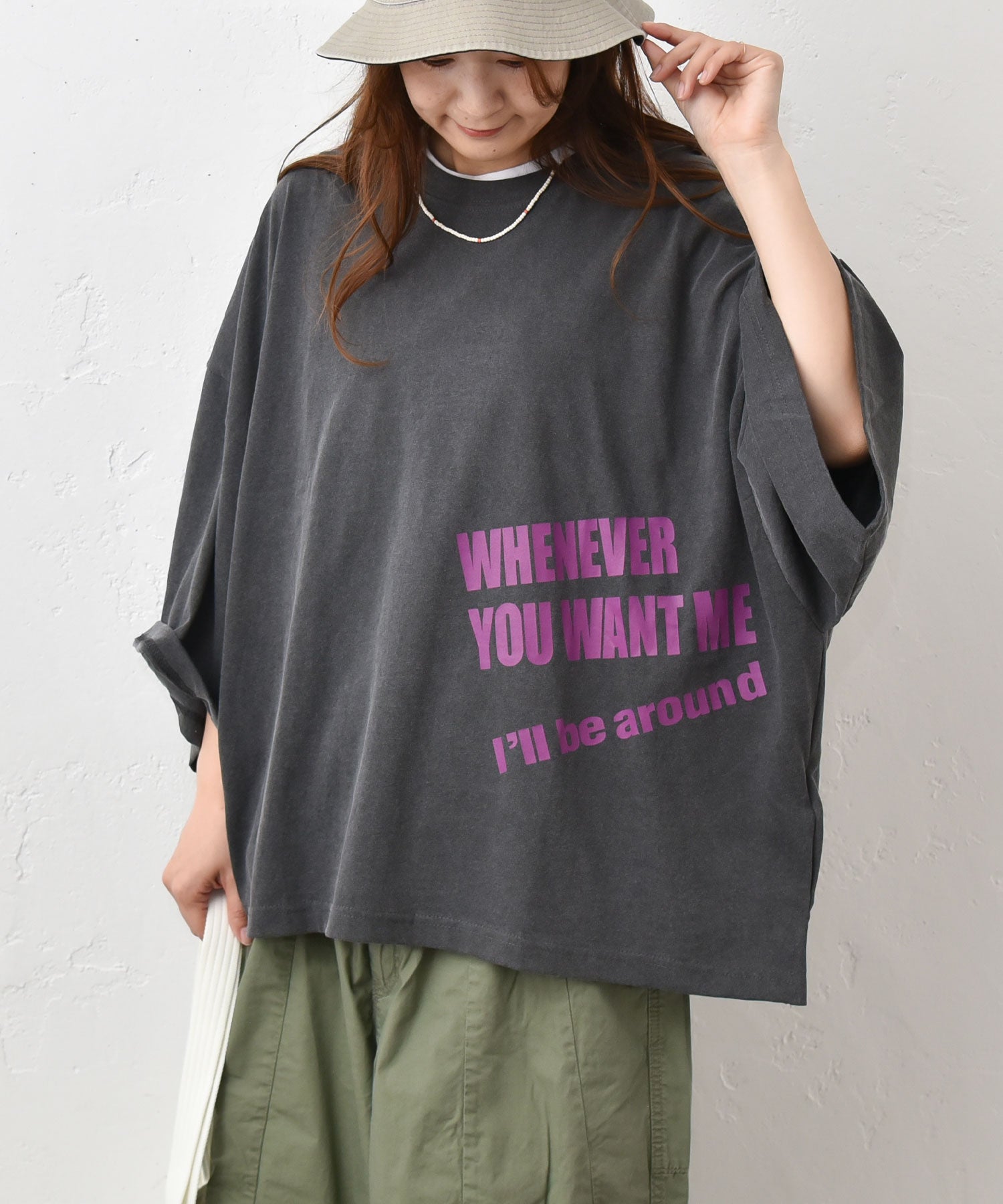 【SALE】bighug イカット機先染めTブラウス●グレー Huggy Good Smile 碇シンジ プラグスーツVer.｜グッドスマイル