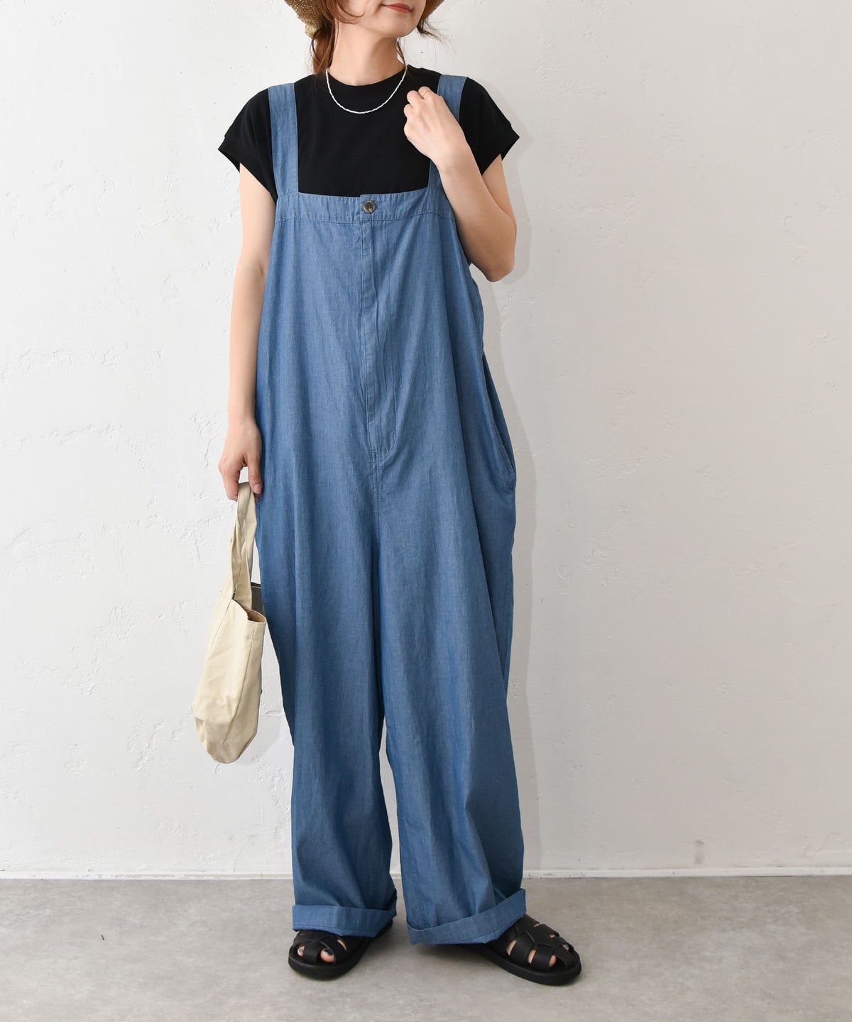 Our.｜シャンブレーサロペット [[131362H]][C]