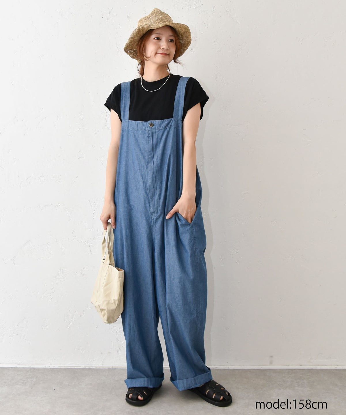 Our.｜シャンブレーサロペット [[131362H]][C]