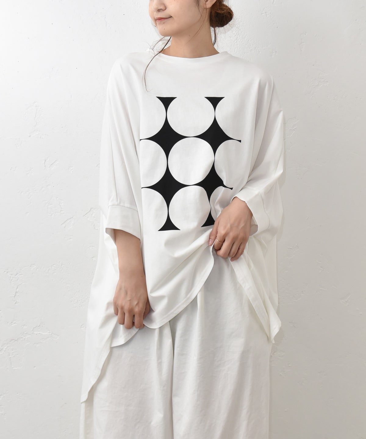  hagumu｜ドットプリントTee [[C-768]][C]
