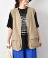IN THE MARKET｜Vネックナイロンベスト [[C-2544]][C]