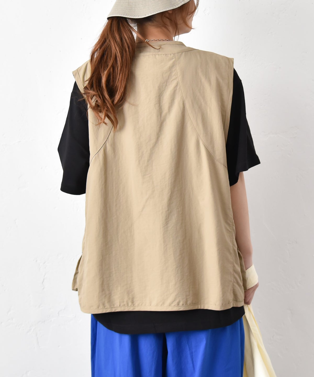 IN THE MARKET｜Vネックナイロンベスト [[C-2544]][C]