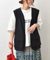 IN THE MARKET｜Vネックナイロンベスト [[C-2544]][C]