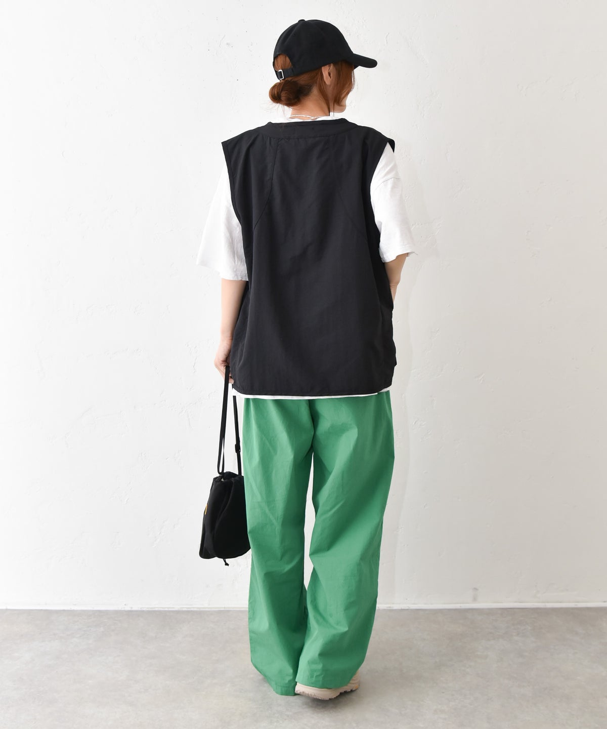 IN THE MARKET｜Vネックナイロンベスト [[C-2544]][C]
