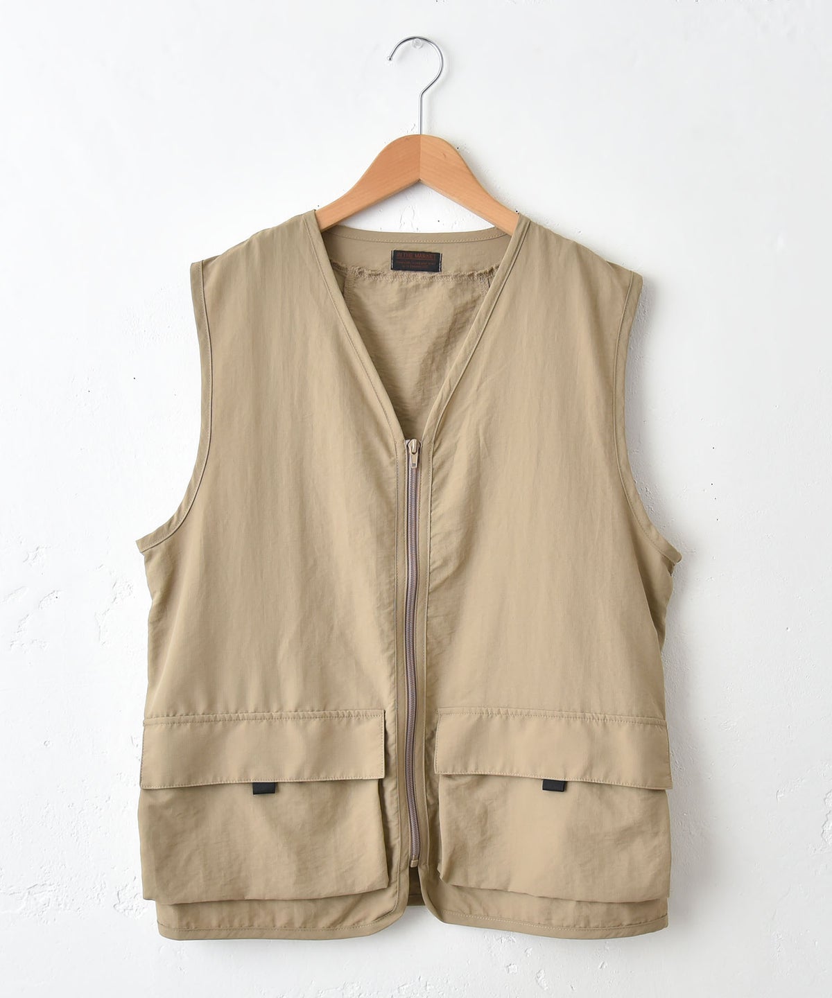 IN THE MARKET｜Vネックナイロンベスト [[C-2544]][C]
