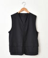 IN THE MARKET｜Vネックナイロンベスト [[C-2544]][C]