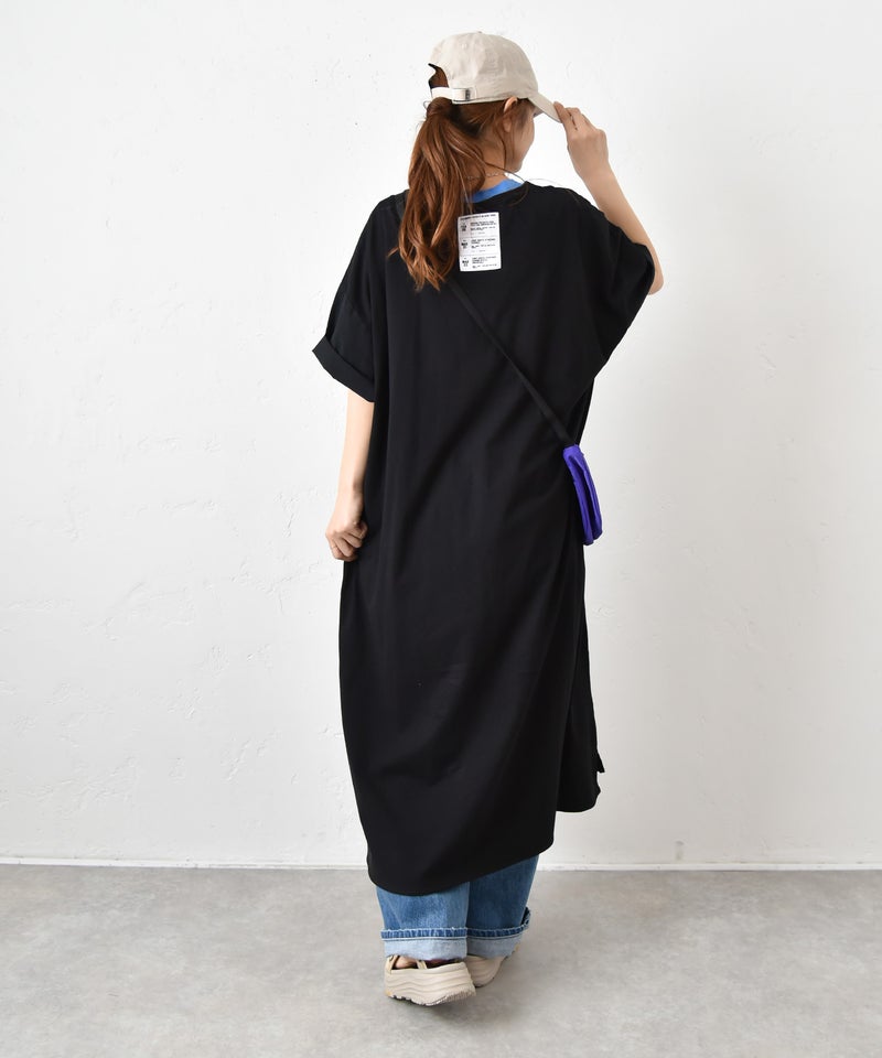  IN THE MARKET｜異素材切替えBIGポケット付きワンピース [[C-2545]][C]