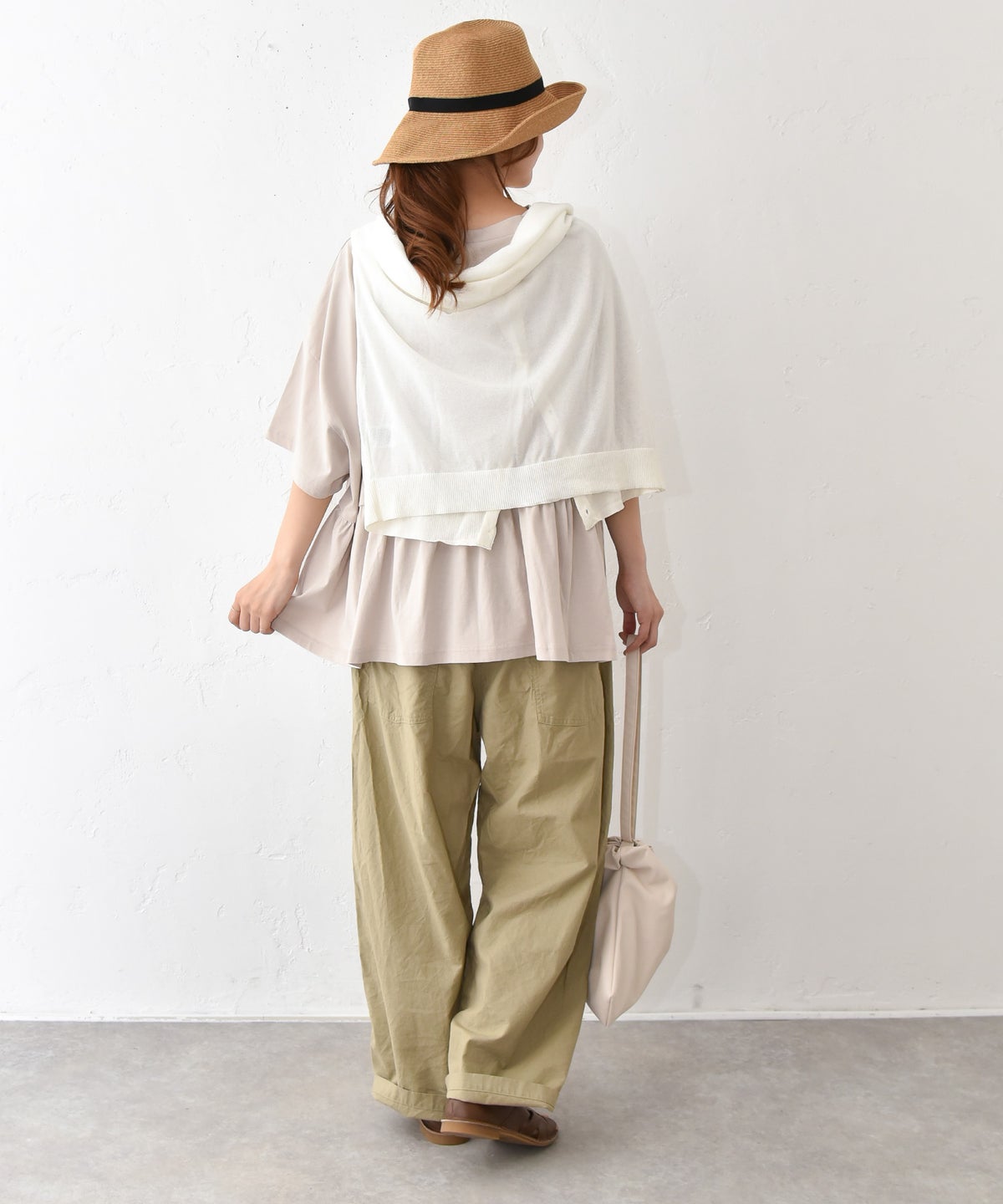 hagumu｜ギャザー切替カットソー [[C-761]][C]