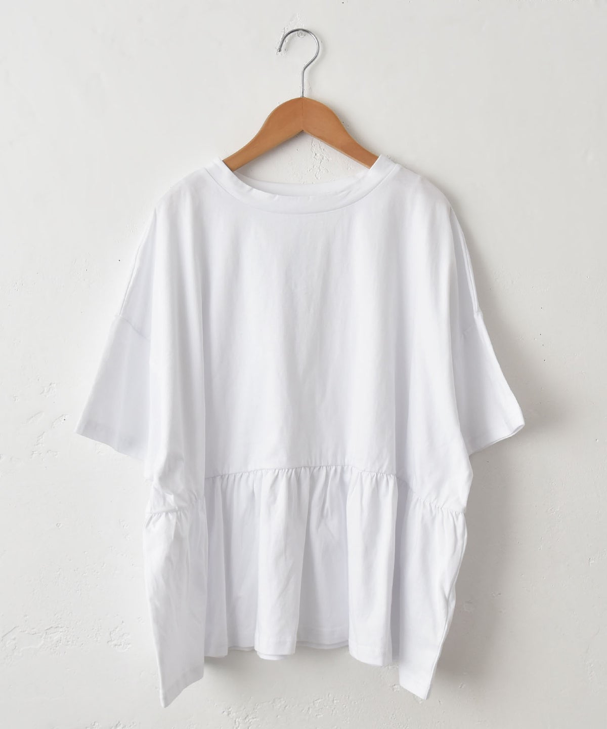hagumu｜ギャザー切替カットソー [[C-761]][C]