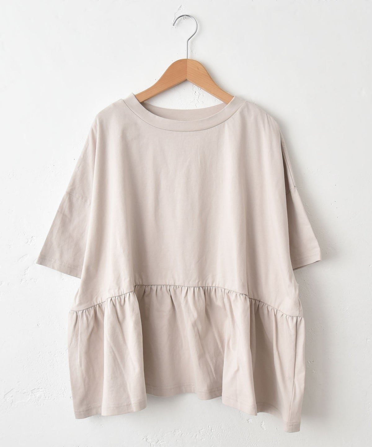 hagumu｜ギャザー切替カットソー [[C-761]][C]