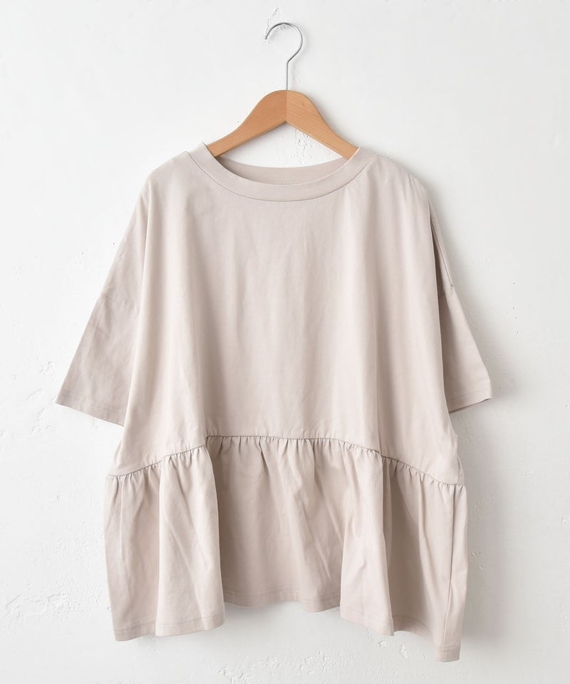 hagumu｜ギャザー切替カットソー [[C-761]][C]