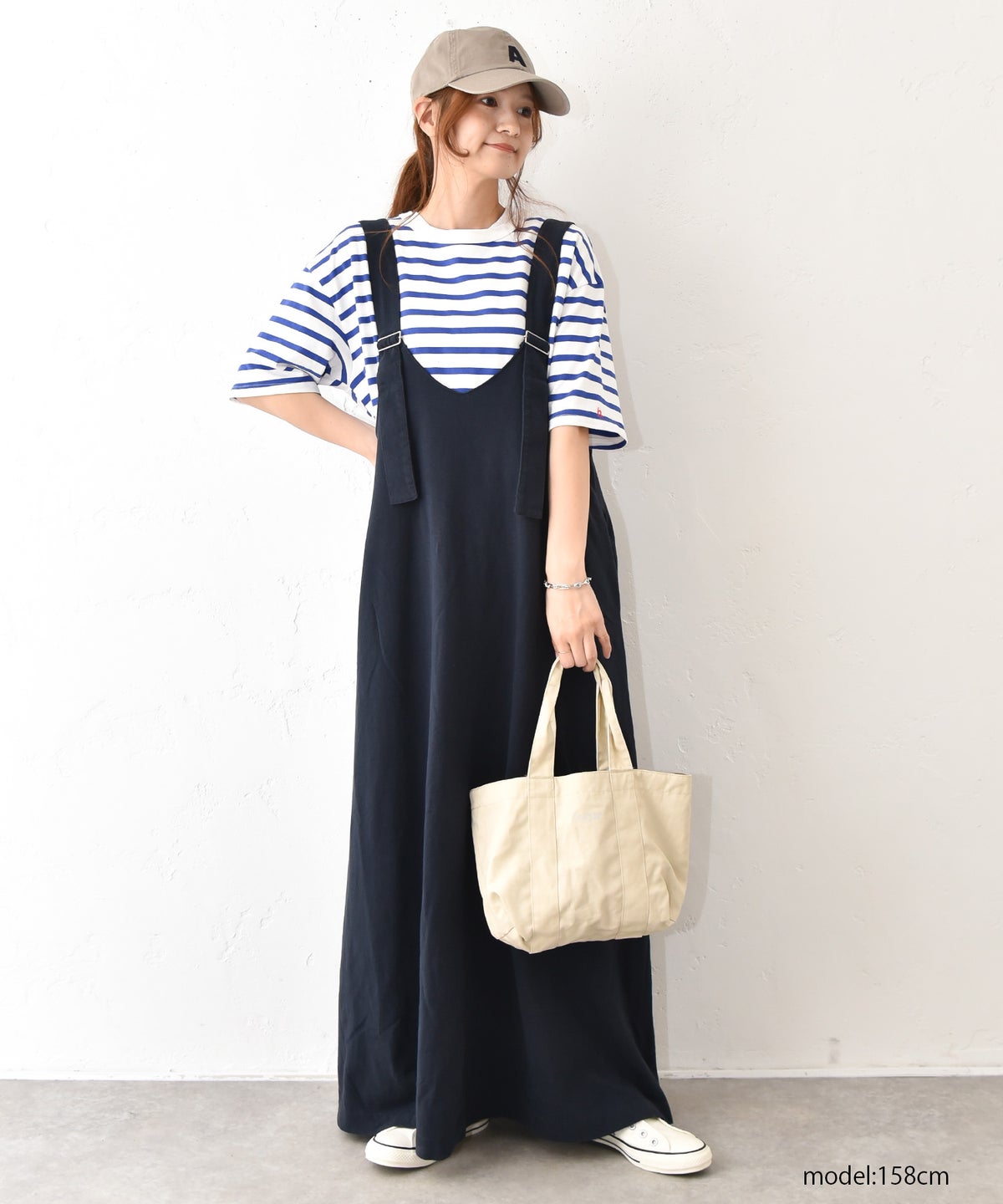 Our.｜カット素材ジャンバースカート [[C-9055]][C]