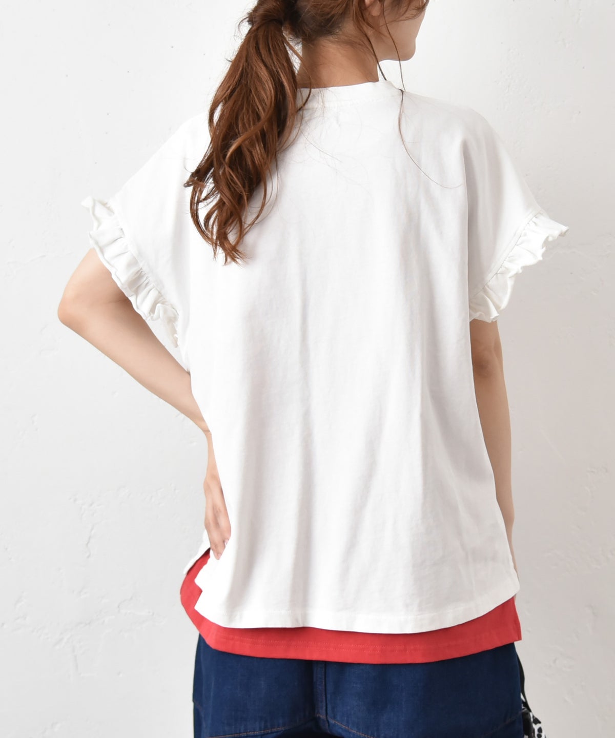 IN THE MARKET｜ピグメント加工フリルT [[C-2542]][C]