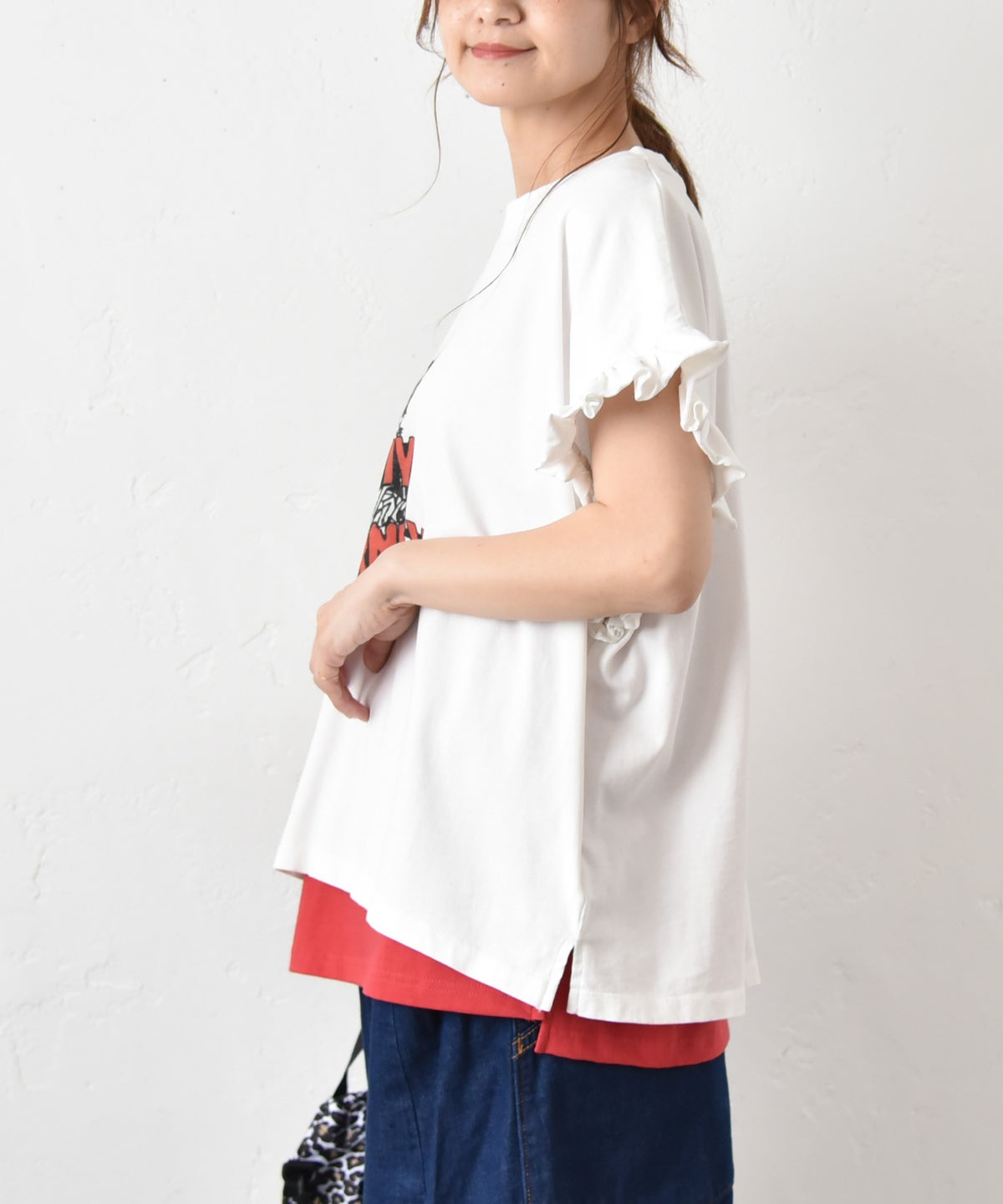 IN THE MARKET｜ピグメント加工フリルT [[C-2542]][C]