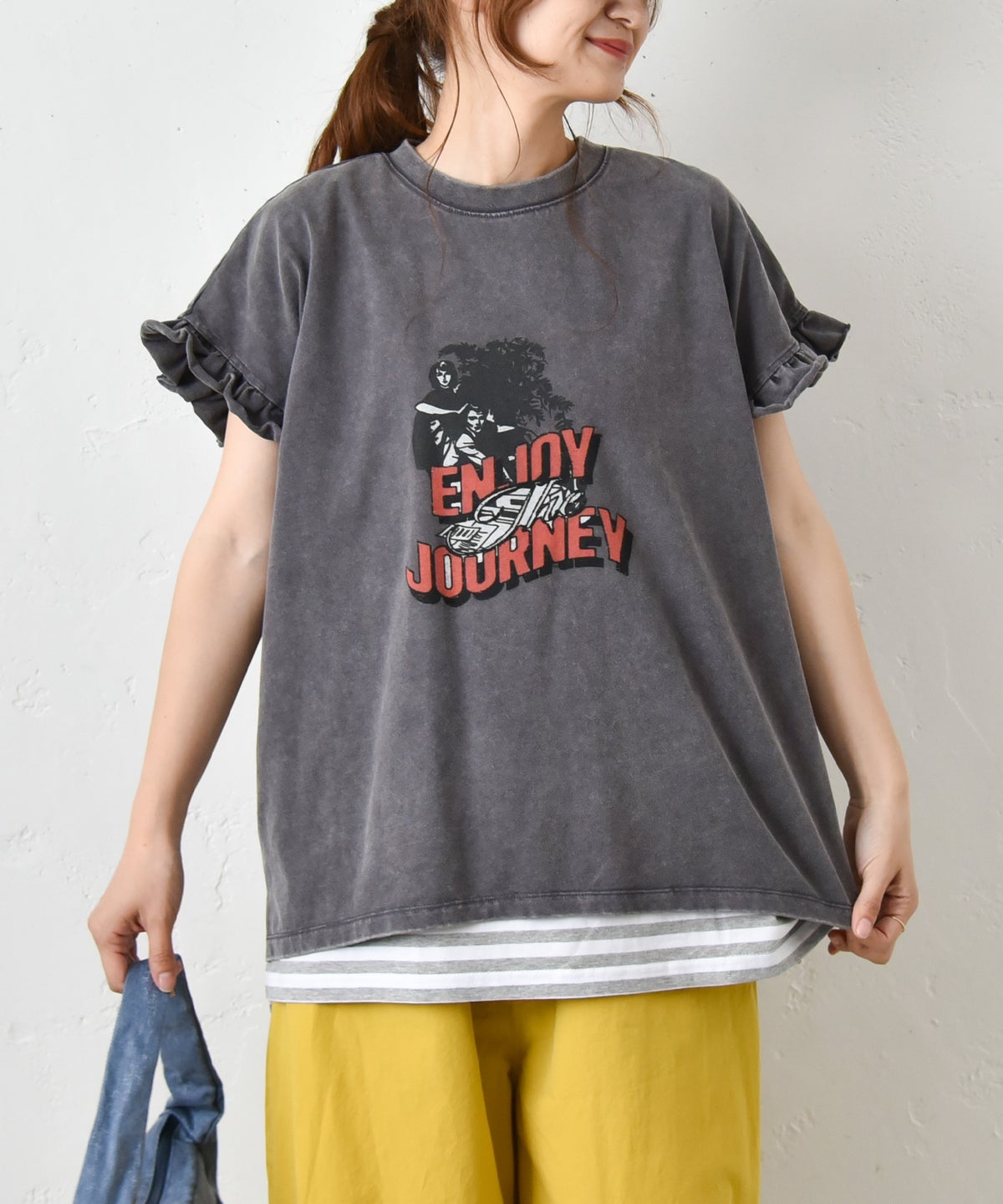 IN THE MARKET｜ピグメント加工フリルT [[C-2542]][C]