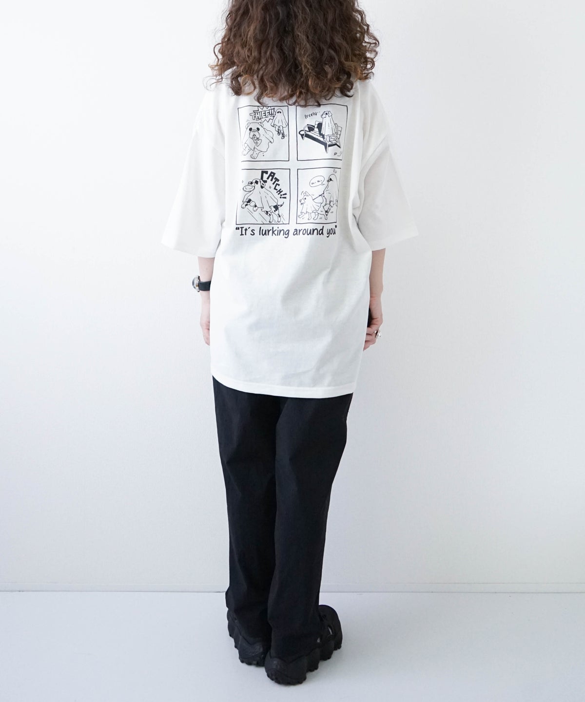 day standard｜度詰め天竺アニマル刺繍プリント　Tee [[111982]][D]