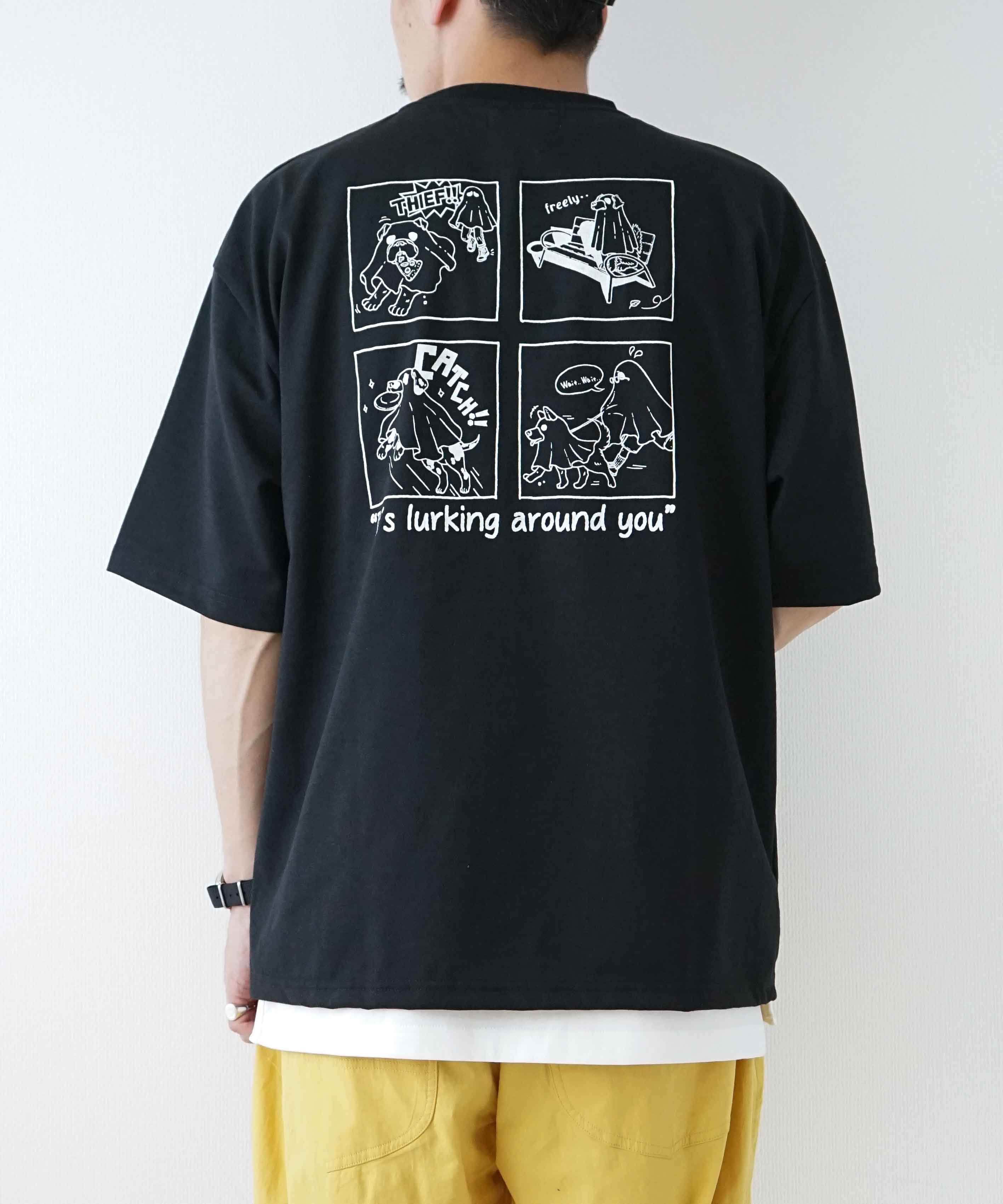 day standard｜度詰め天竺アニマル刺繍プリントTee [[111982]][D