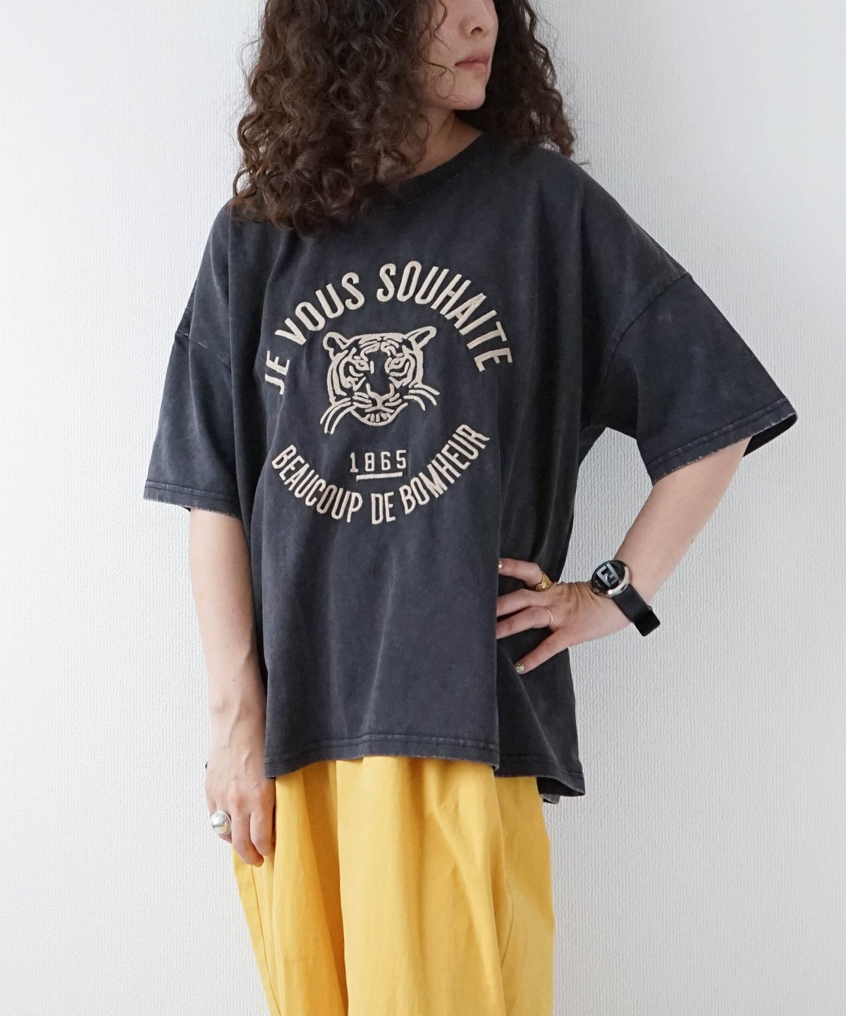  KAKELA & TRANQUIL｜Tigerカレッジ刺繍T [[12603-456-10]][D]