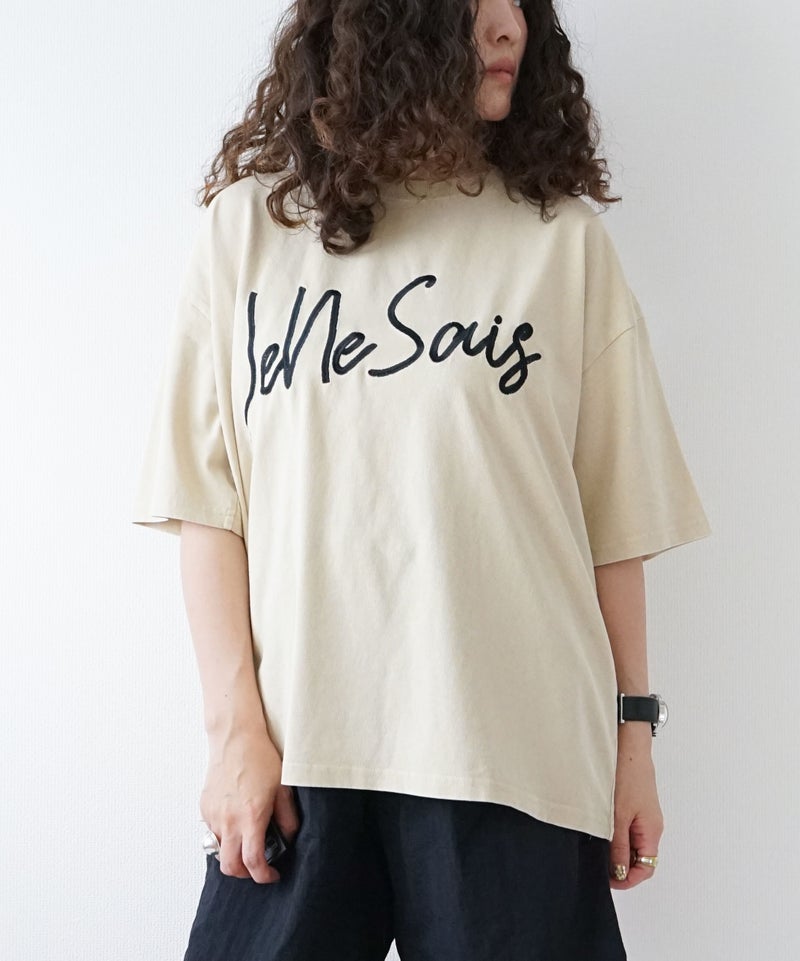 KAKELA & TRANQUIL｜刺繍ロゴクルーTee [[12603-455-10]][D]