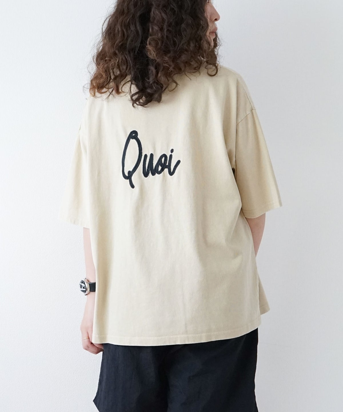 KAKELA & TRANQUIL｜刺繍ロゴクルーTee [[12603-455-10]][D]
