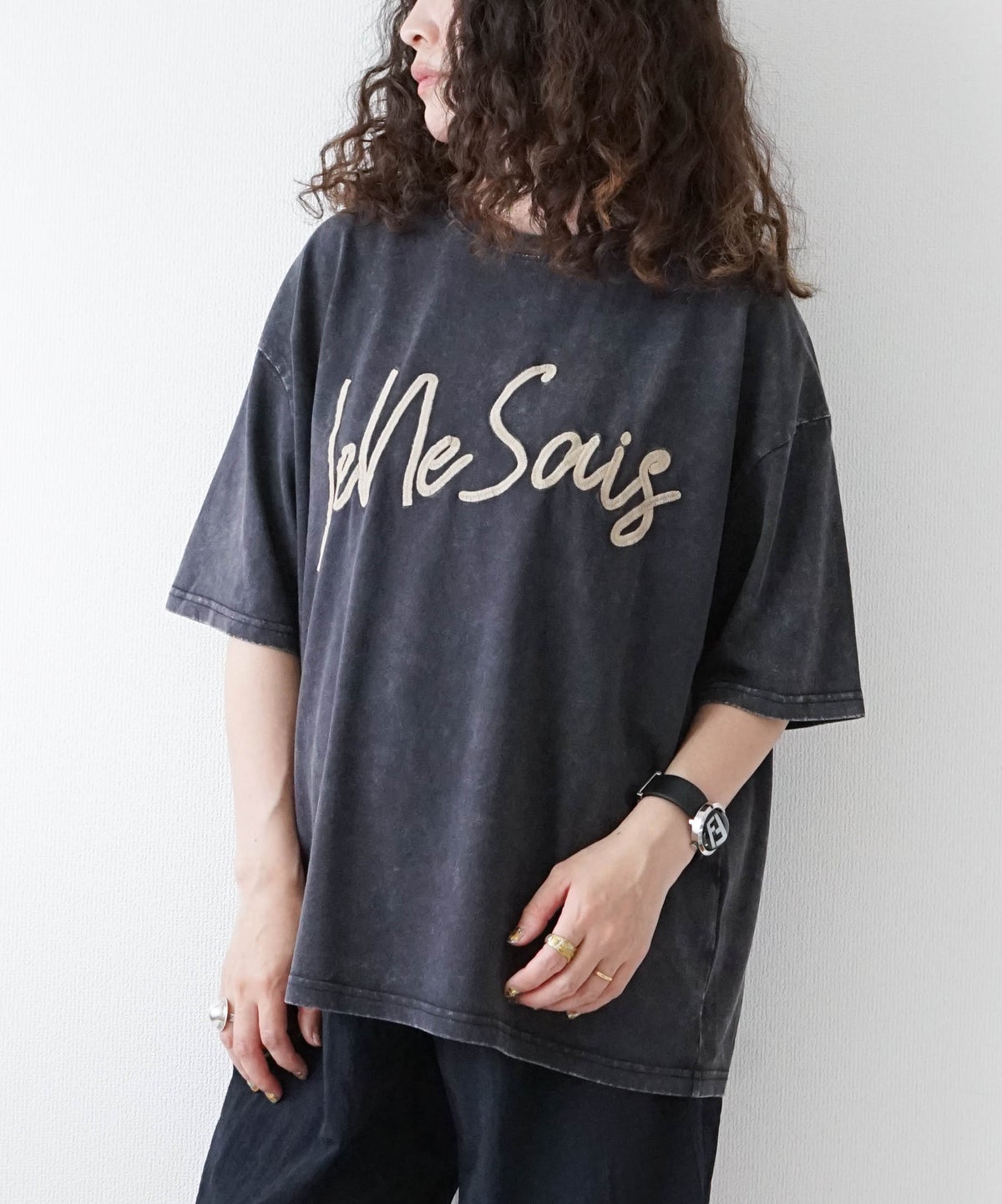KAKELA & TRANQUIL｜刺繍ロゴクルーTee [[12603-455-10]][D]