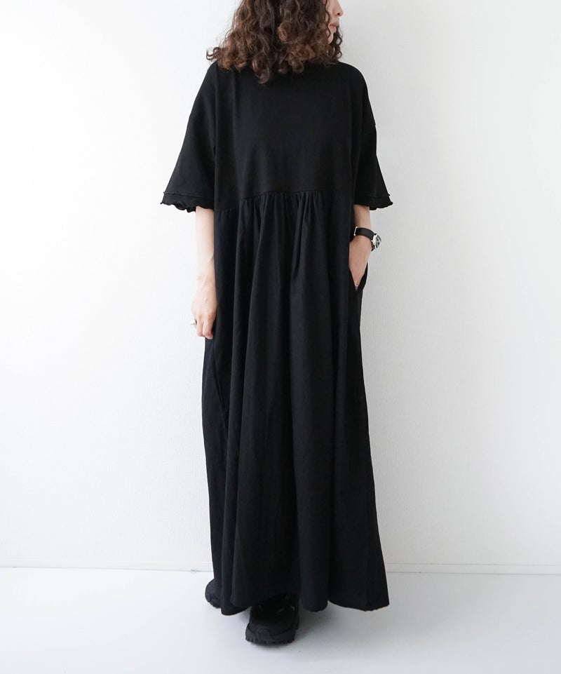  KAKELA & TRANQUIL｜布帛切り替えワンピース [[12603-458-10]][D]