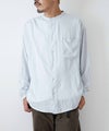day　standard｜リネンレーヨンバンドカラーシャツ [[d-c-065]][D]