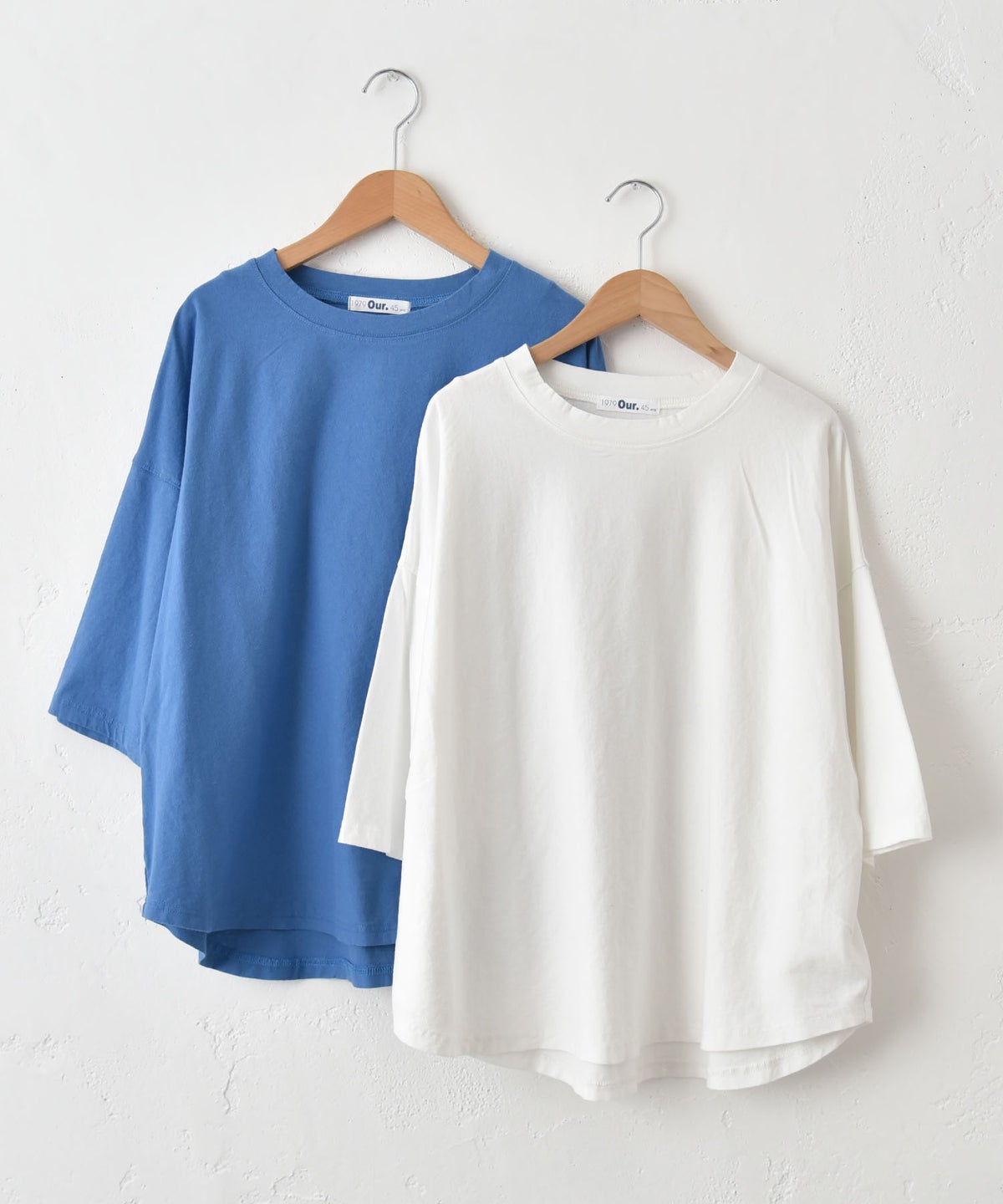 Our.｜クルーネック5分袖カットソー [[C-9066]][C]