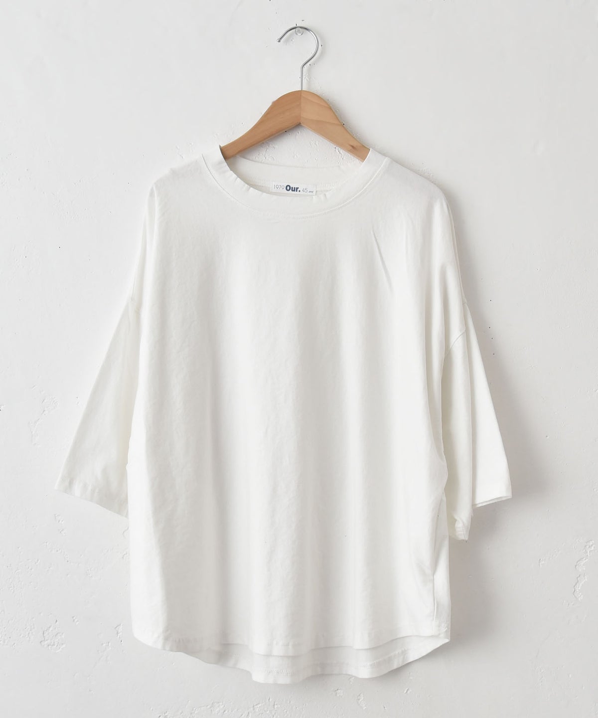 Our.｜クルーネック5分袖カットソー [[C-9066]][C]