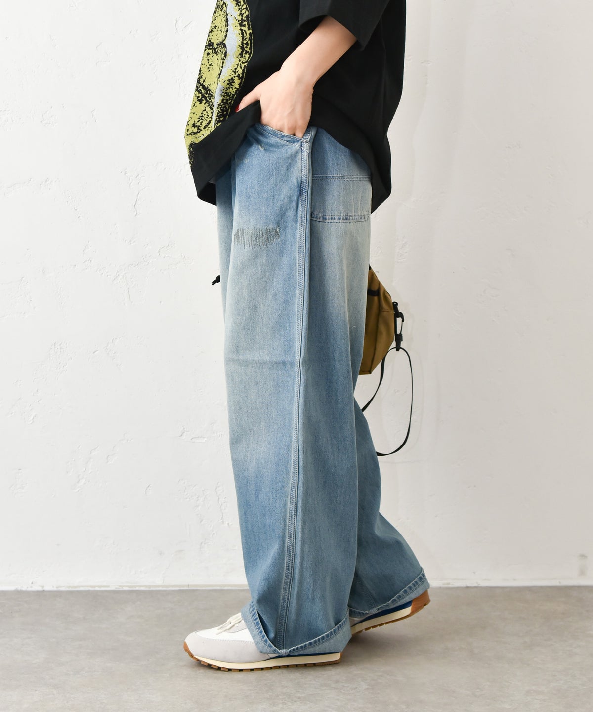 Johnbull｜ライトデニムビブレスワークパンツ [[JL262P07]][C]