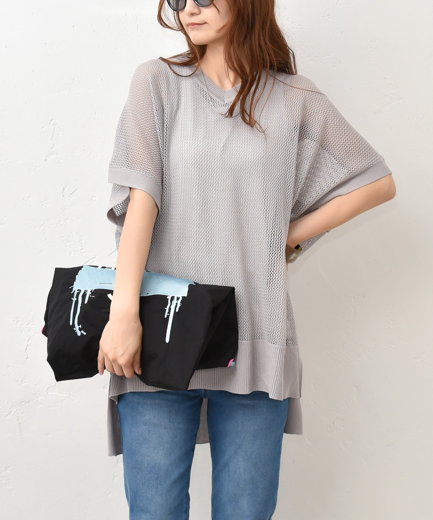 HUMS｜メッシュニットチュニック [[RNK-2661]][C] | ma28 ONLINE STORE