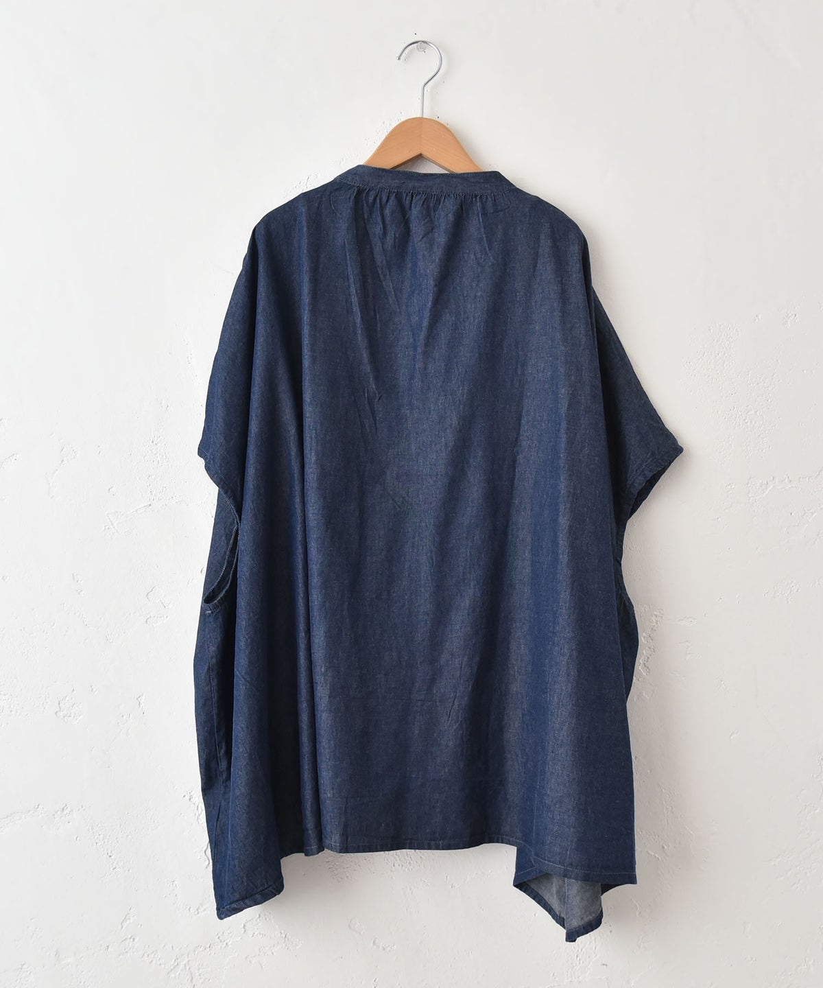 hagumu｜5OZデニムワイドドルマンシャツ [[740908262]][C]
