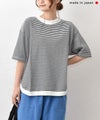 and quarter｜ヘムラウンドボーダープルオーバー [[MA-521025]][C]