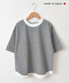  and quarter｜ヘムラウンドボーダープルオーバー [[MA-521025]][C]