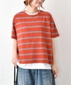 and quarter｜イモーションボーダーカットソー [[MA-7923]][C]