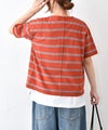 and quarter｜イモーションボーダーカットソー [[MA-7923]][C]