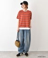 and quarter｜イモーションボーダーカットソー [[MA-7923]][C]