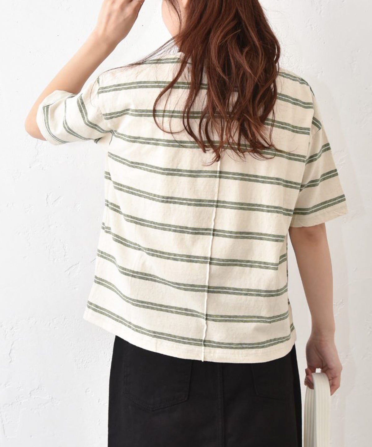 and quarter｜イモーションボーダーカットソー [[MA-7923]][C]
