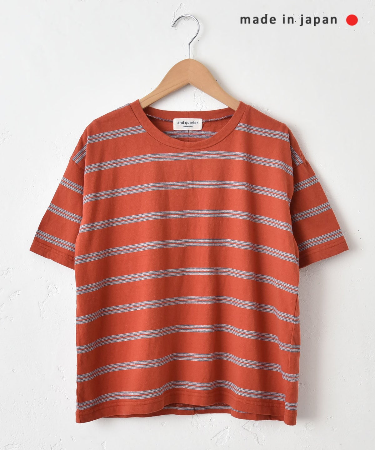 and quarter｜イモーションボーダーカットソー [[MA-7923]][C]
