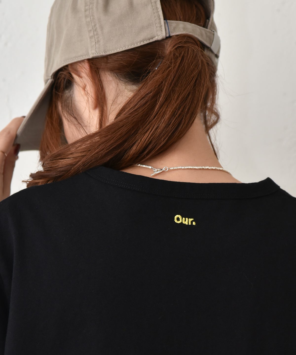  Our.｜ロゴ刺繍 半袖Tee [[C-9062]][C]