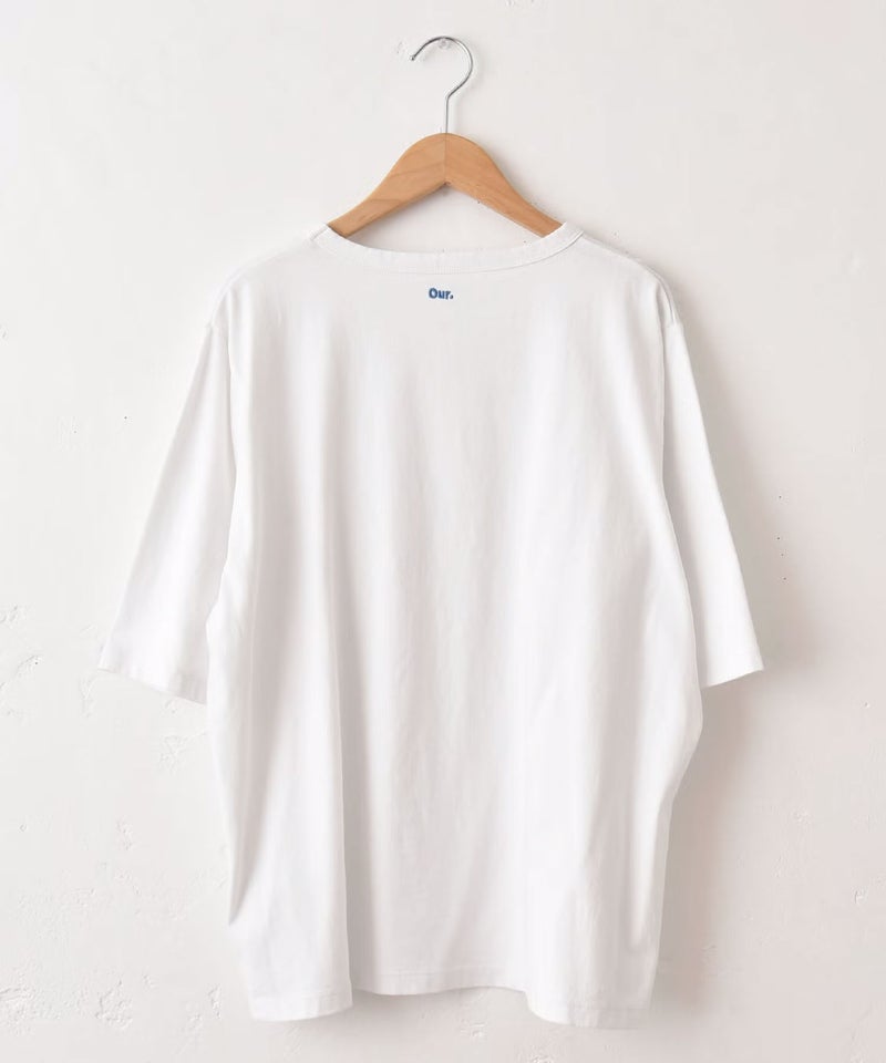  Our.｜ロゴ刺繍 半袖Tee [[C-9062]][C]