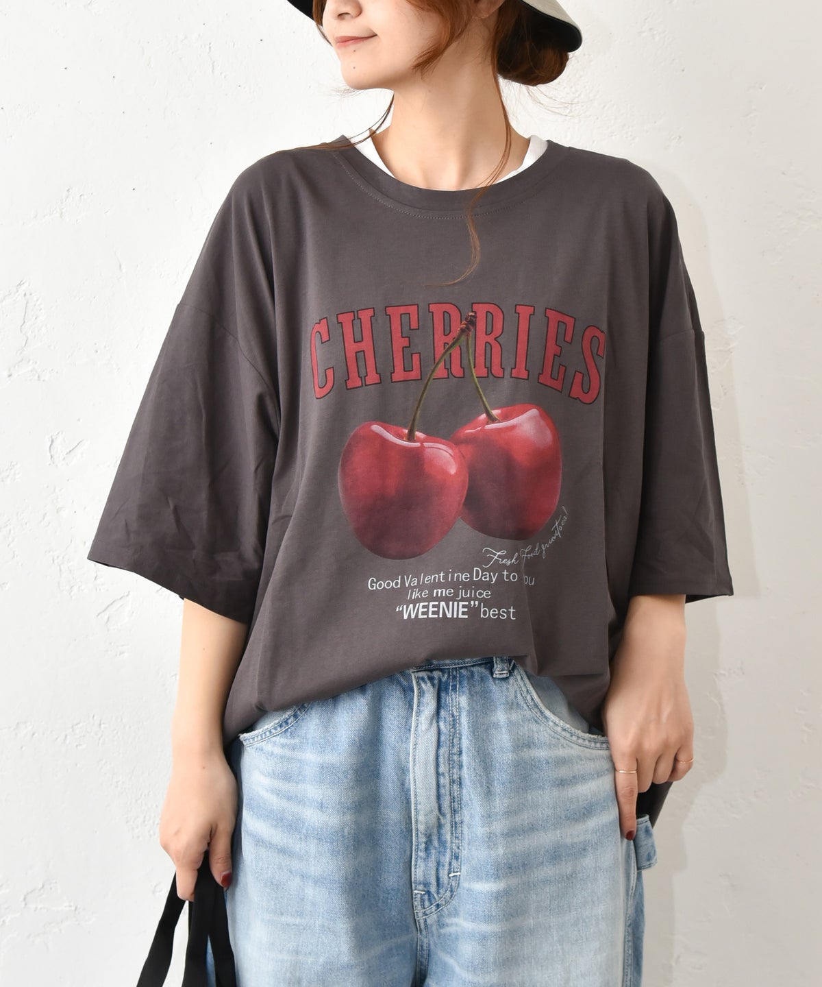 IN THE MARKET｜プリントBIG Tee (チェリー) [[71463021]][C]