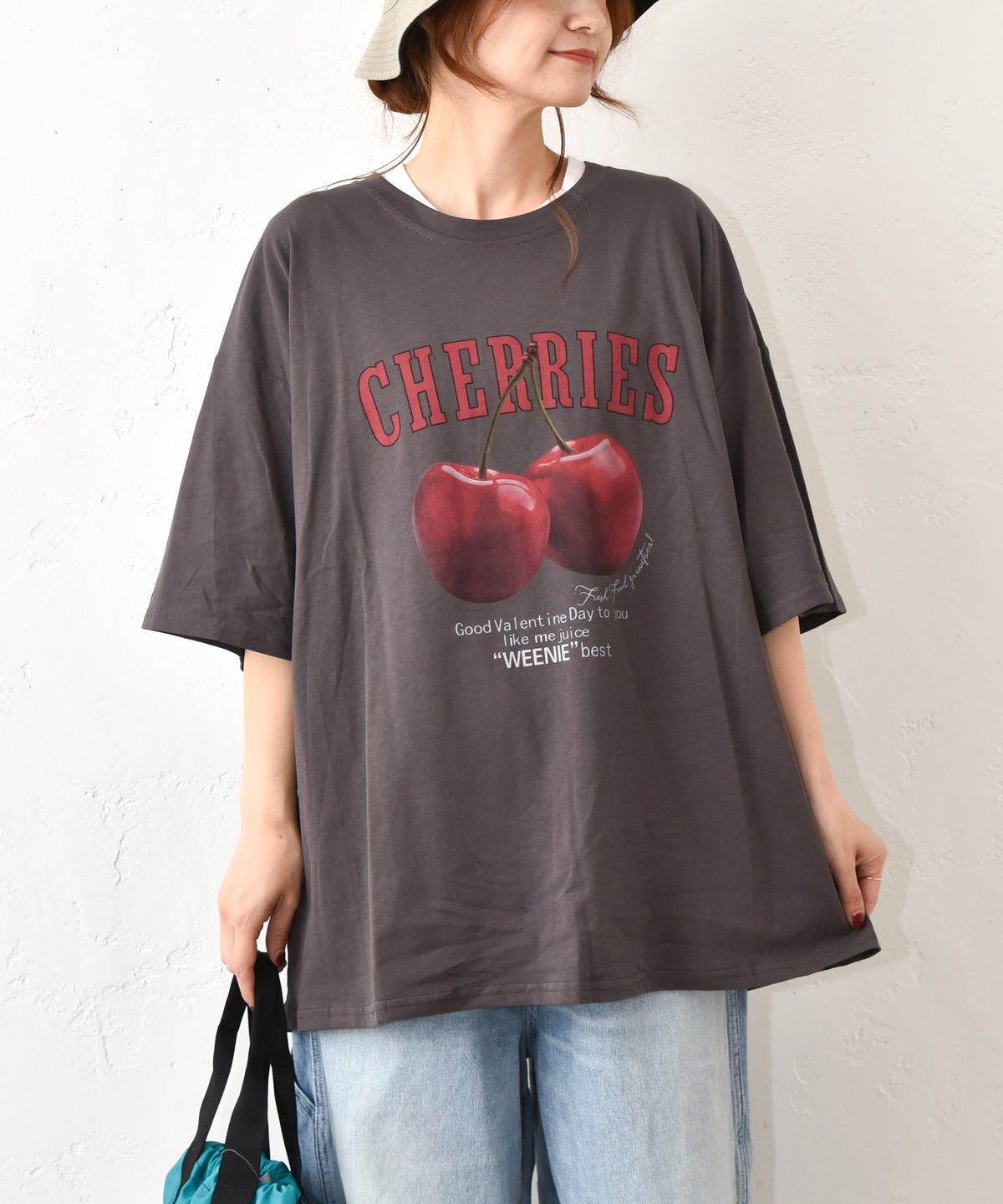IN THE MARKET｜プリントBIG Tee (チェリー) [[71463021]][C]