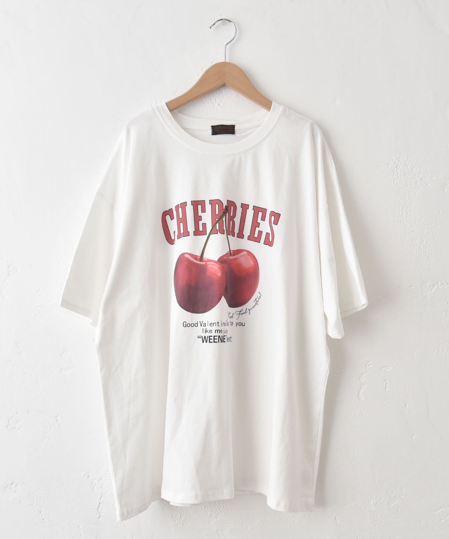 IN THE MARKET｜プリントBIG Tee (チェリー) [[71463021]][C] | ma28