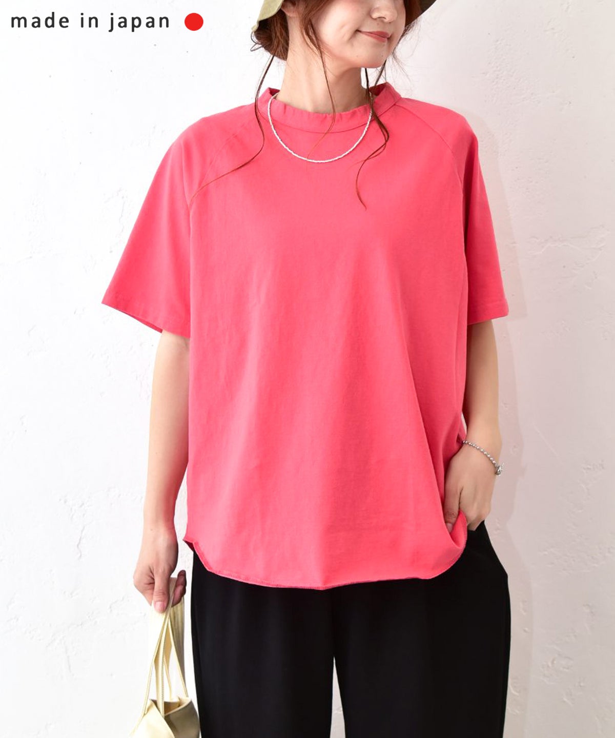 her.｜ロックステッチ入り天竺Tee 半袖 (Short Sleeve)-パック入り [[131231PK-A]][C]